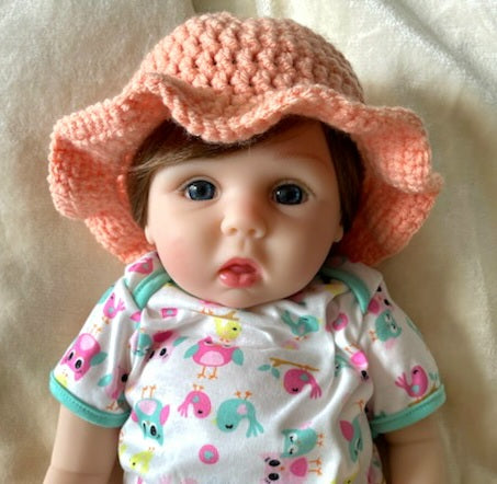 Crochet baby sun hat