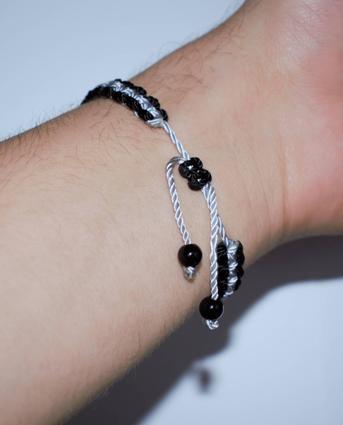 Thin grey line bracelet, corrections officer bracelet, Fashionable and durable thin grey line support wristband, adjustable for man & woman