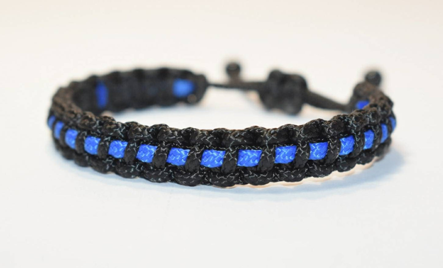 Police Thin blue line bracelet, Police bracelet, thin blue line support police wristband, adjustable for man and woman