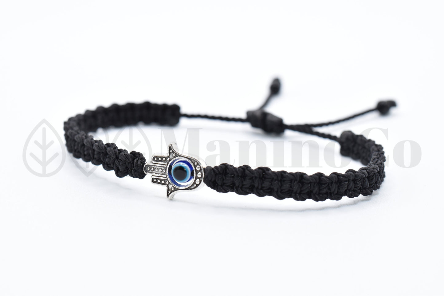 Hamsa hand black string bracelet, for happiness, luck, health, and good fortune, new. good luck and evil eye charm for man and woman