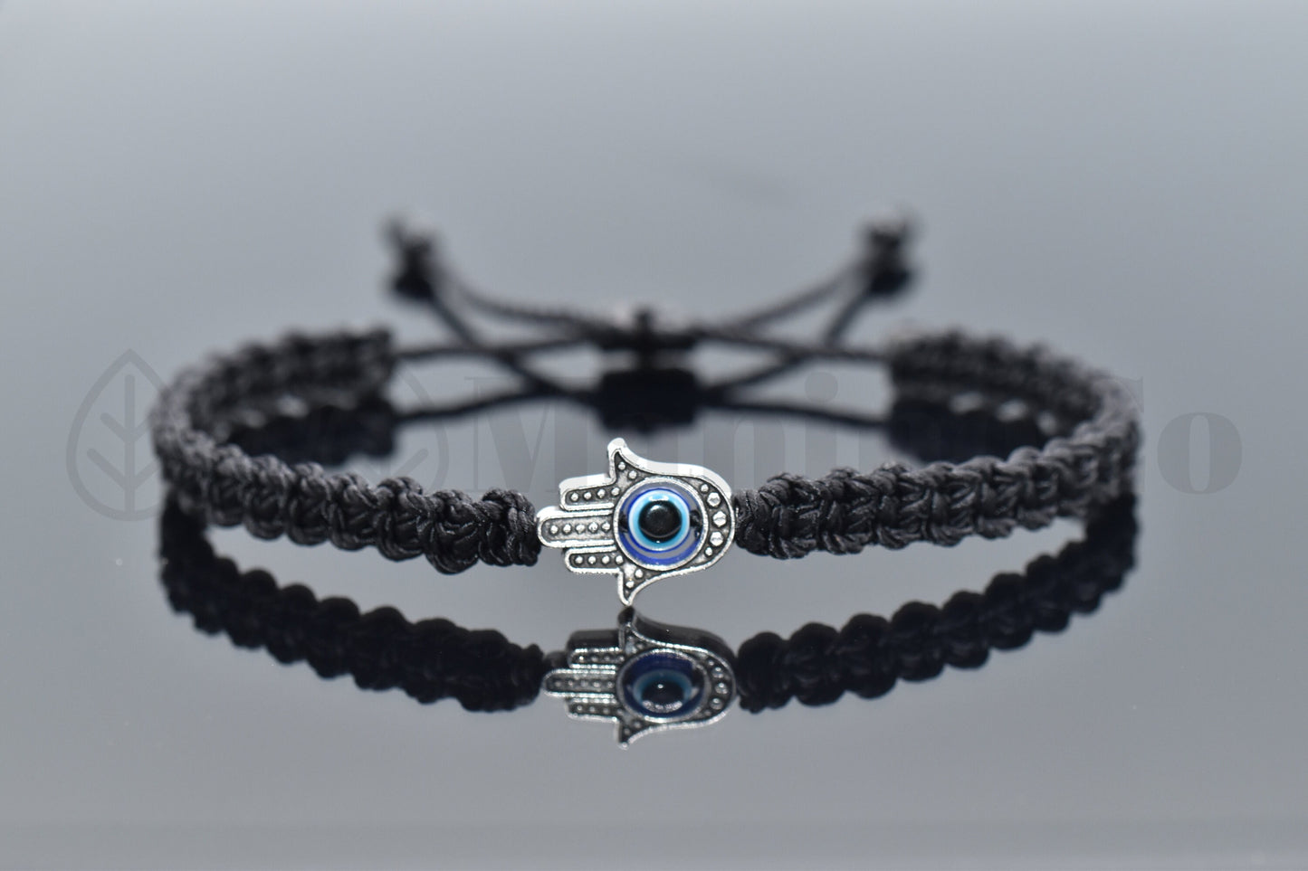 Hamsa hand black string bracelet, for happiness, luck, health, and good fortune, new. good luck and evil eye charm for man and woman