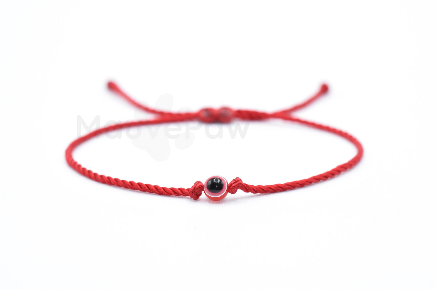 Evil eye red string bracelet, evil eye charm, red string wristband, evil eye protection bracelet, adjustable red string bracelet