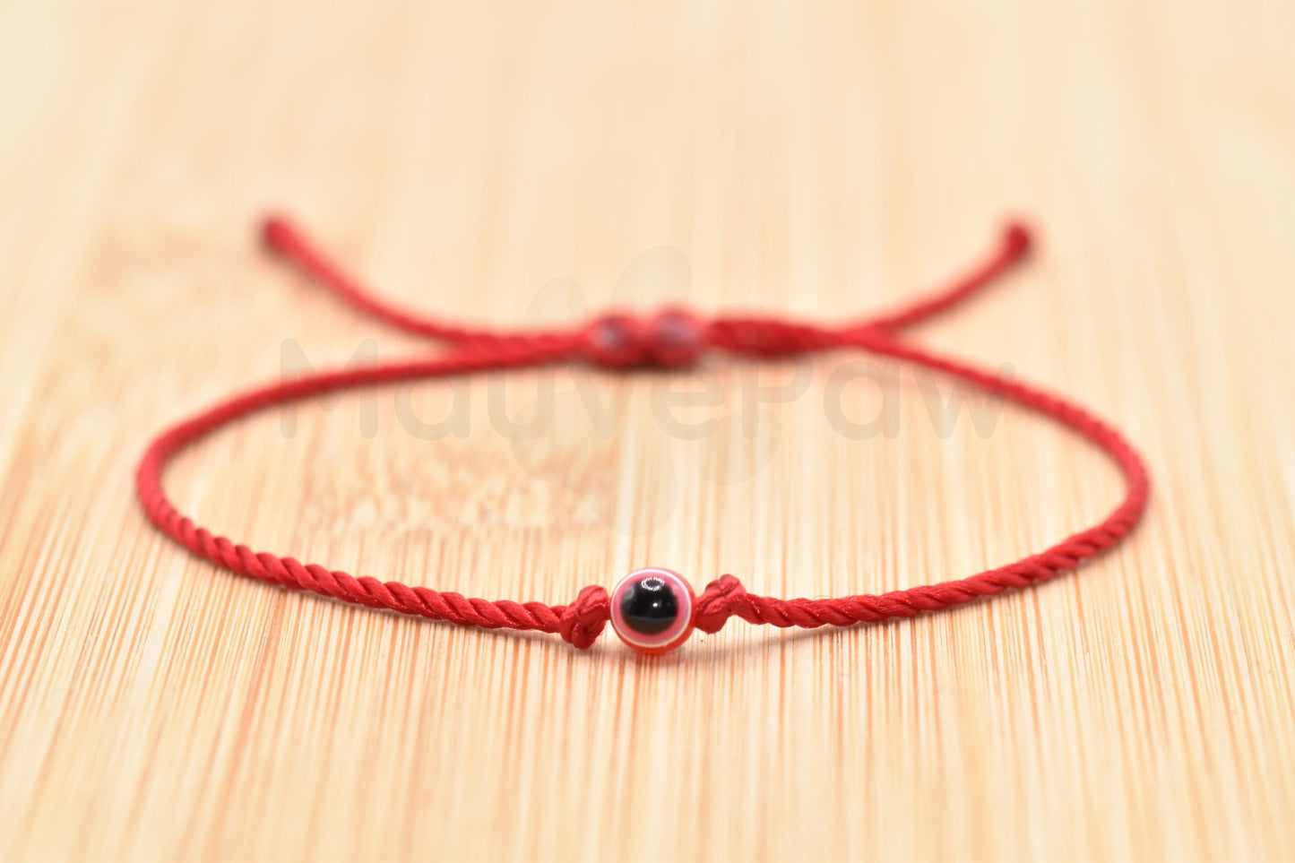 Evil eye red string bracelet, evil eye charm, red string wristband, evil eye protection bracelet, adjustable red string bracelet