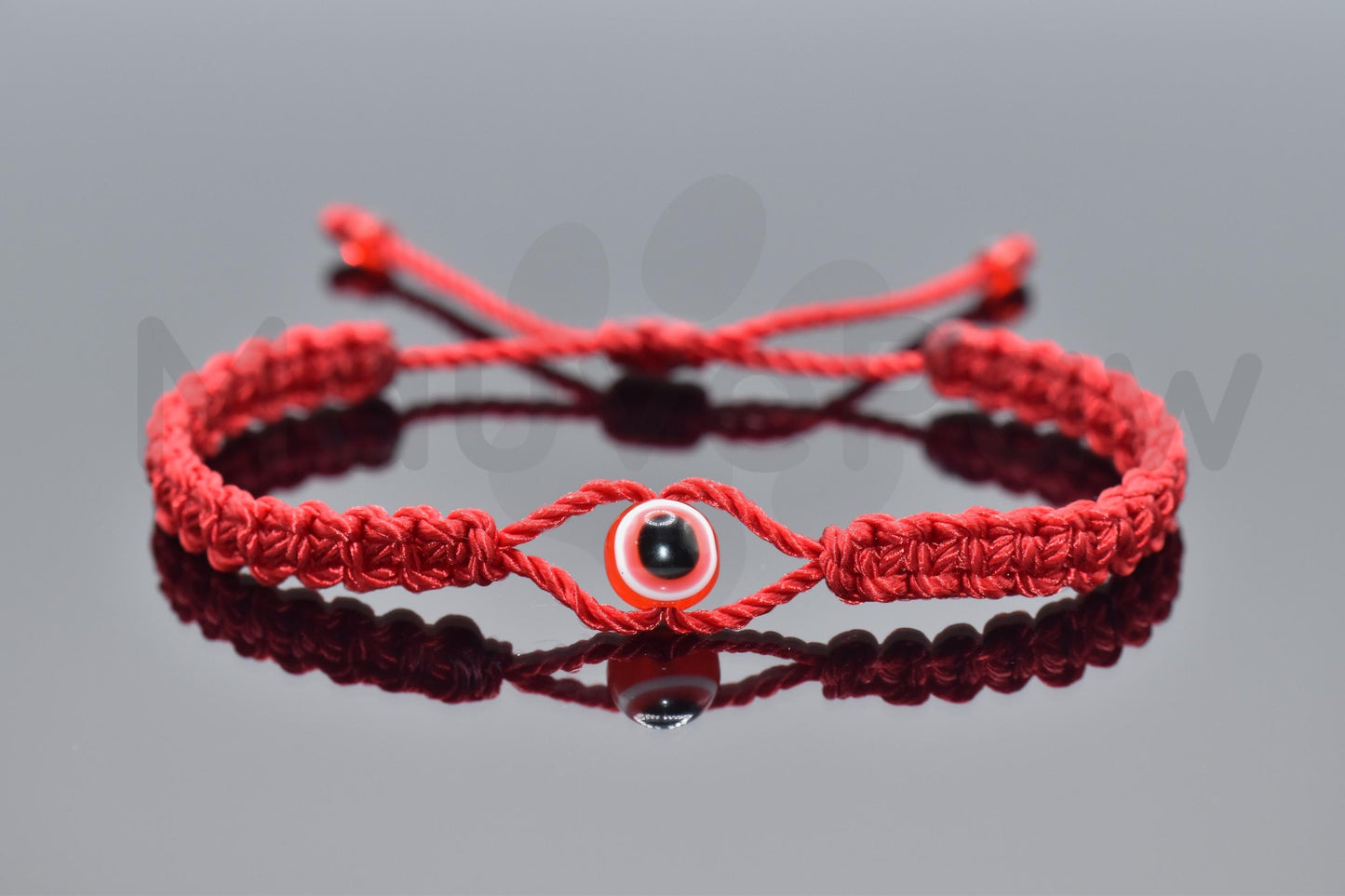 Evil eye bracelet, Red string evil eye charm, braided red string wristband, evil eye protection braided bracelet