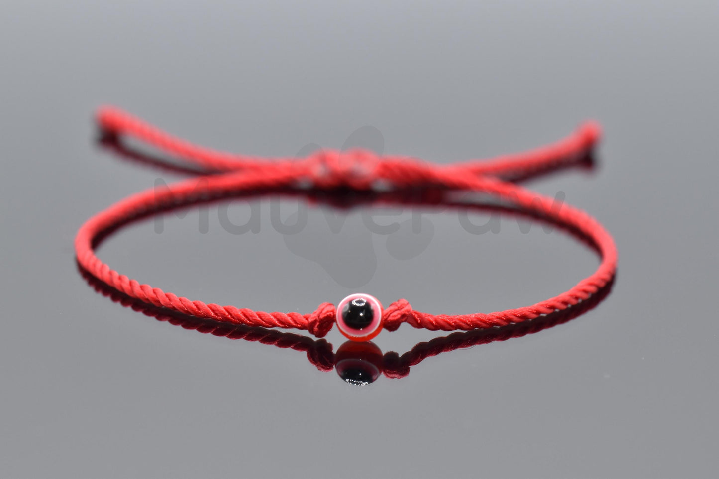 Evil eye red string bracelet, evil eye charm, red string wristband, evil eye protection bracelet, adjustable red string bracelet