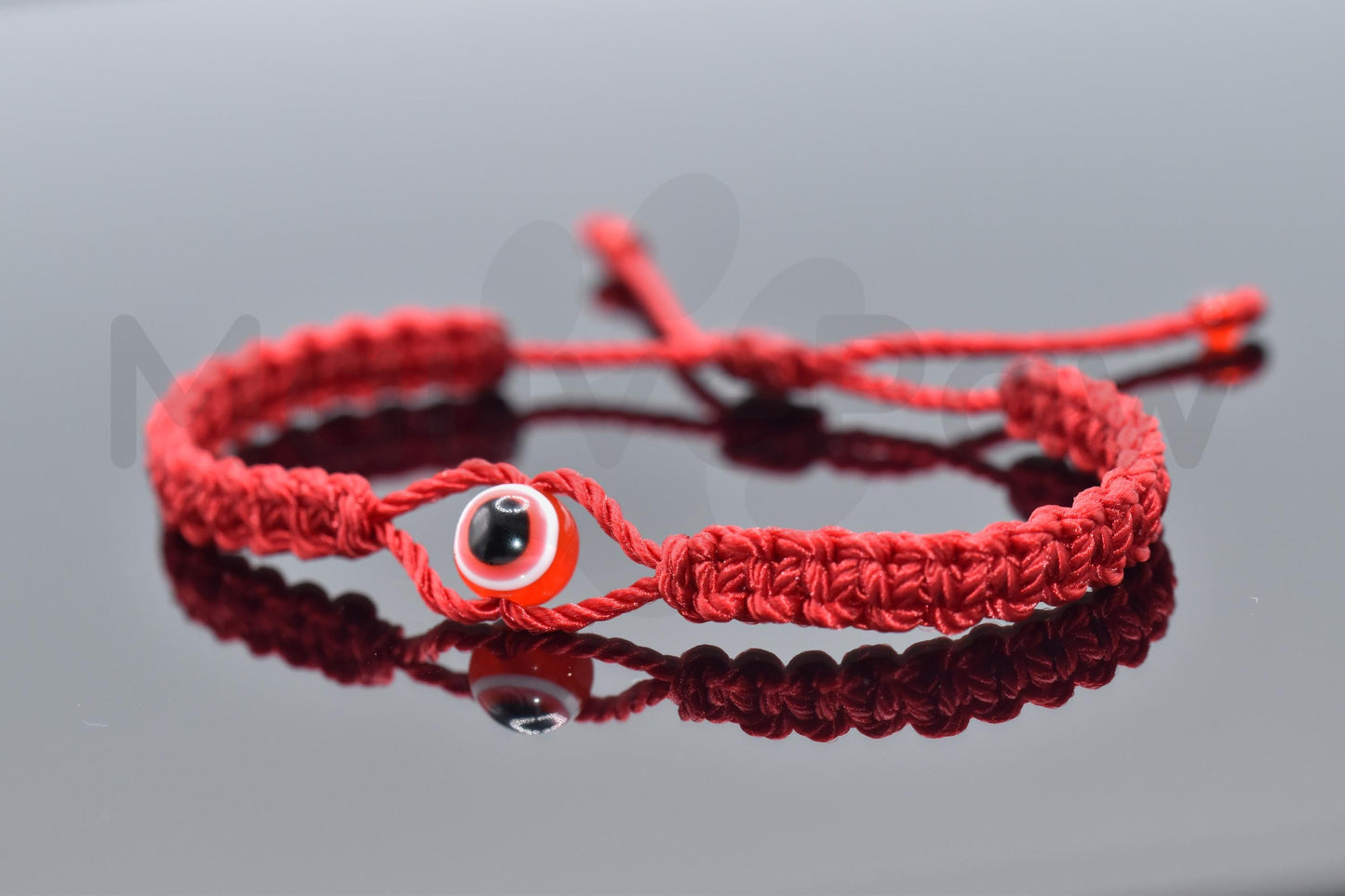 Evil eye bracelet, Red string evil eye charm, braided red string wristband, evil eye protection braided bracelet