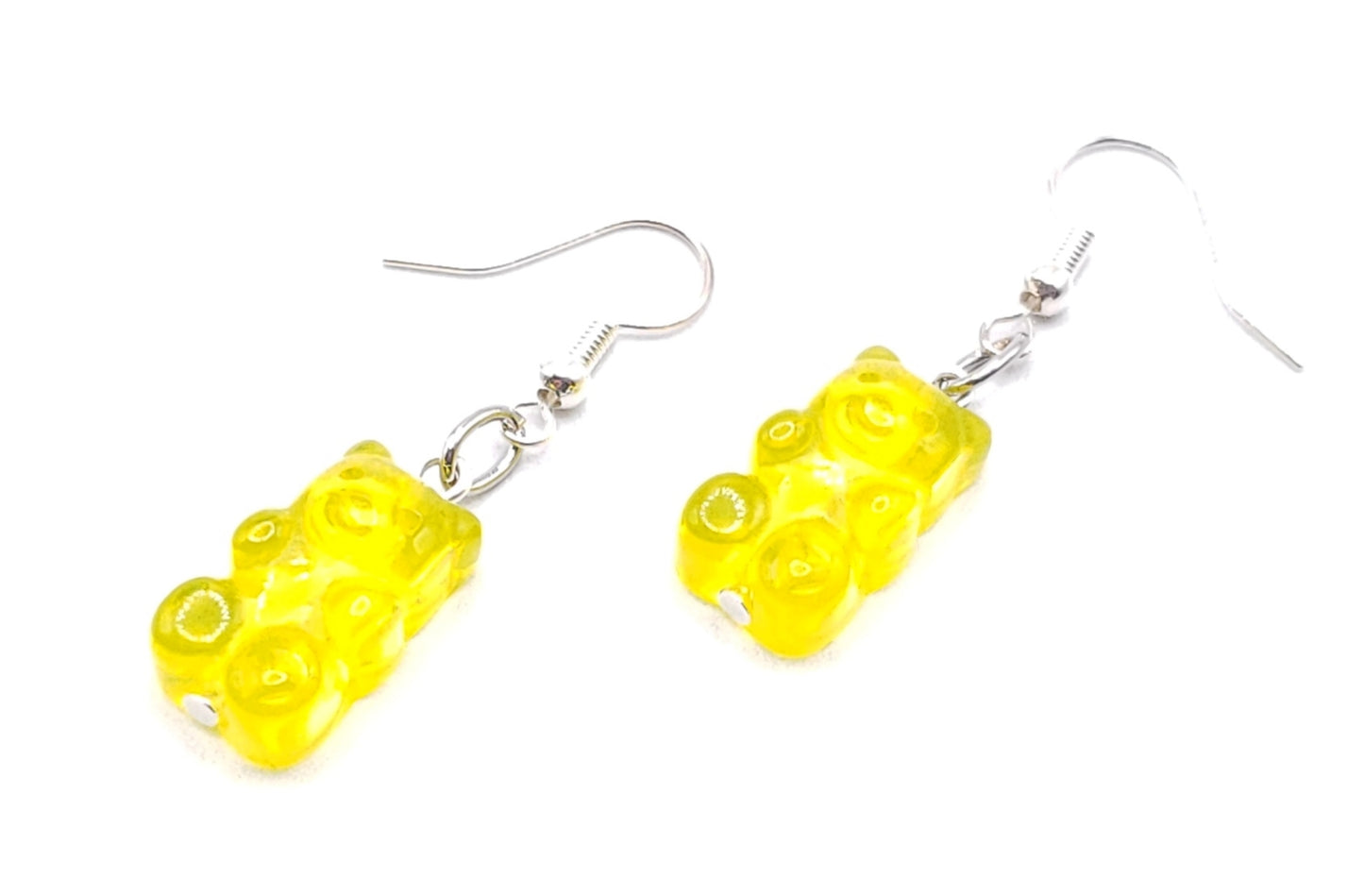 gummy bear earrings -yellow