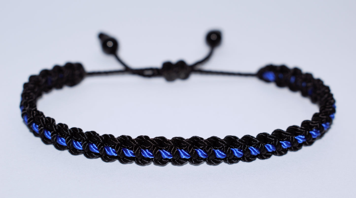 police thin blue line anklet