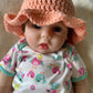 Crochet baby sun hat