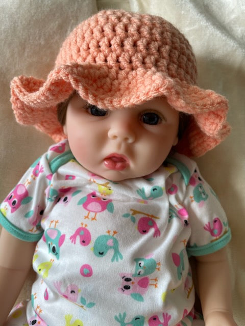 Crochet baby sun hat