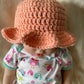 Crochet baby sun hat