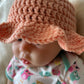 Crochet baby sun hat