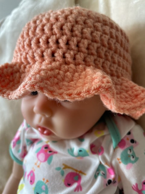 Crochet baby sun hat