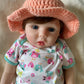 Crochet baby sun hat