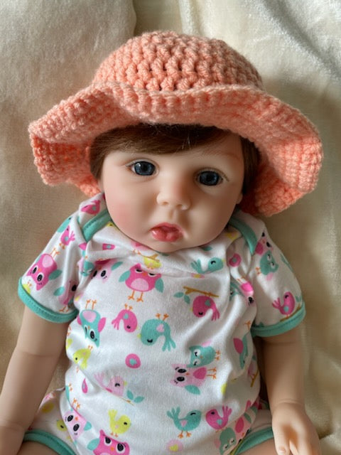 Crochet baby sun hat