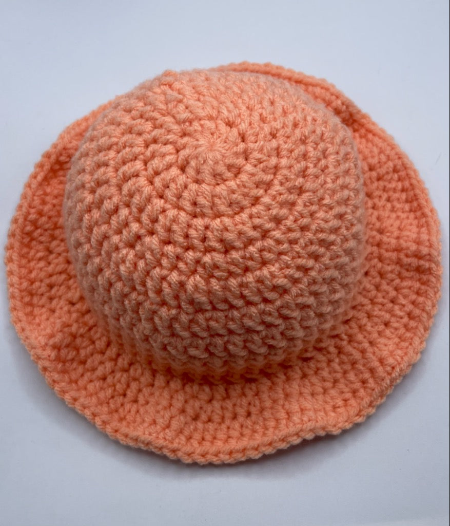 Crochet baby sun hat