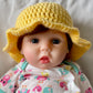 Crochet baby sun hat