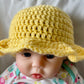 Crochet baby sun hat