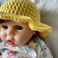 Crochet baby sun hat