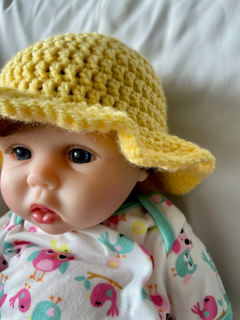 Crochet baby sun hat