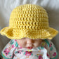 Crochet baby sun hat