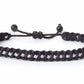 Thin Grey Line braided bracelet -Corrections Officer wristband -new -handmade -for man & woman