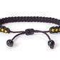 Thin yellow Line braided bracelet - Dispatchers wristband -new -handmade -for man & woman