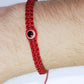 Mens evil eye red string bracelet, braided red string wristband, evil eye protection braided bracelet for man & woman