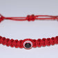 Mens evil eye red string bracelet, braided red string wristband, evil eye protection braided bracelet for man & woman