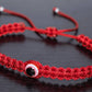 Mens evil eye red string bracelet, braided red string wristband, evil eye protection braided bracelet for man & woman