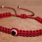 Mens evil eye red string bracelet, braided red string wristband, evil eye protection braided bracelet for man & woman