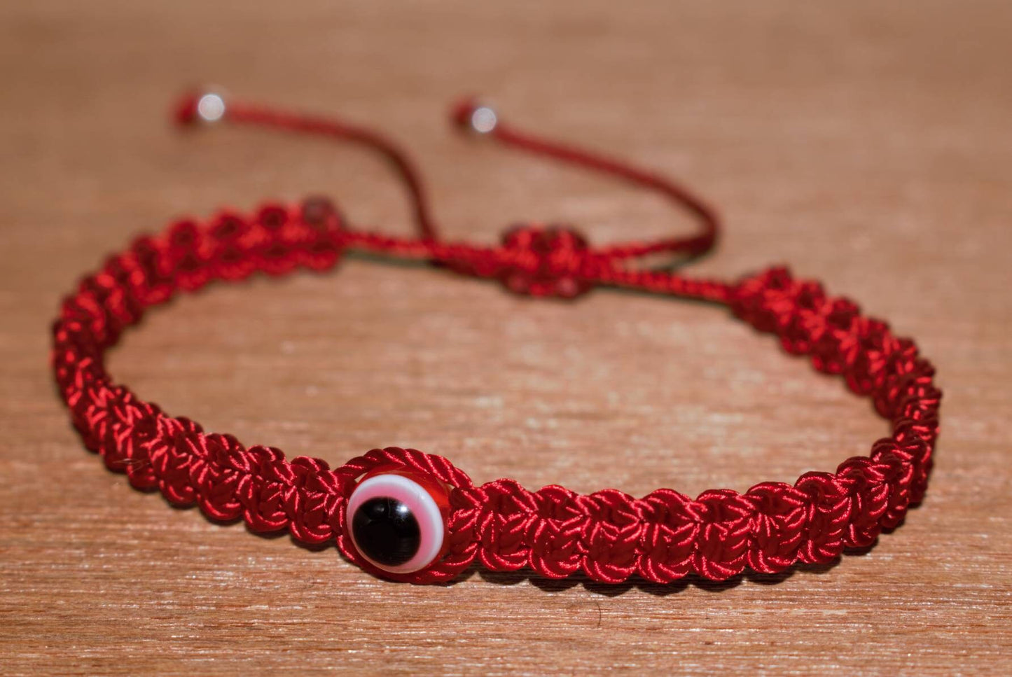 Mens evil eye red string bracelet, braided red string wristband, evil eye protection braided bracelet for man & woman