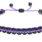 Thin purple line bracelet, Fashionable and durable thin purple line wristband, adjustable for man & woman