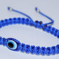 Evil eye amulet bracelet, good luck blue string wristband, evil eye protection, good luck charm, adjustable, new, for man and women