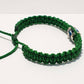 Evil eye amulet bracelet, emerald green string evil eye bracelet, evil eye wristband, evil eye protection, good luck charm, adjustable