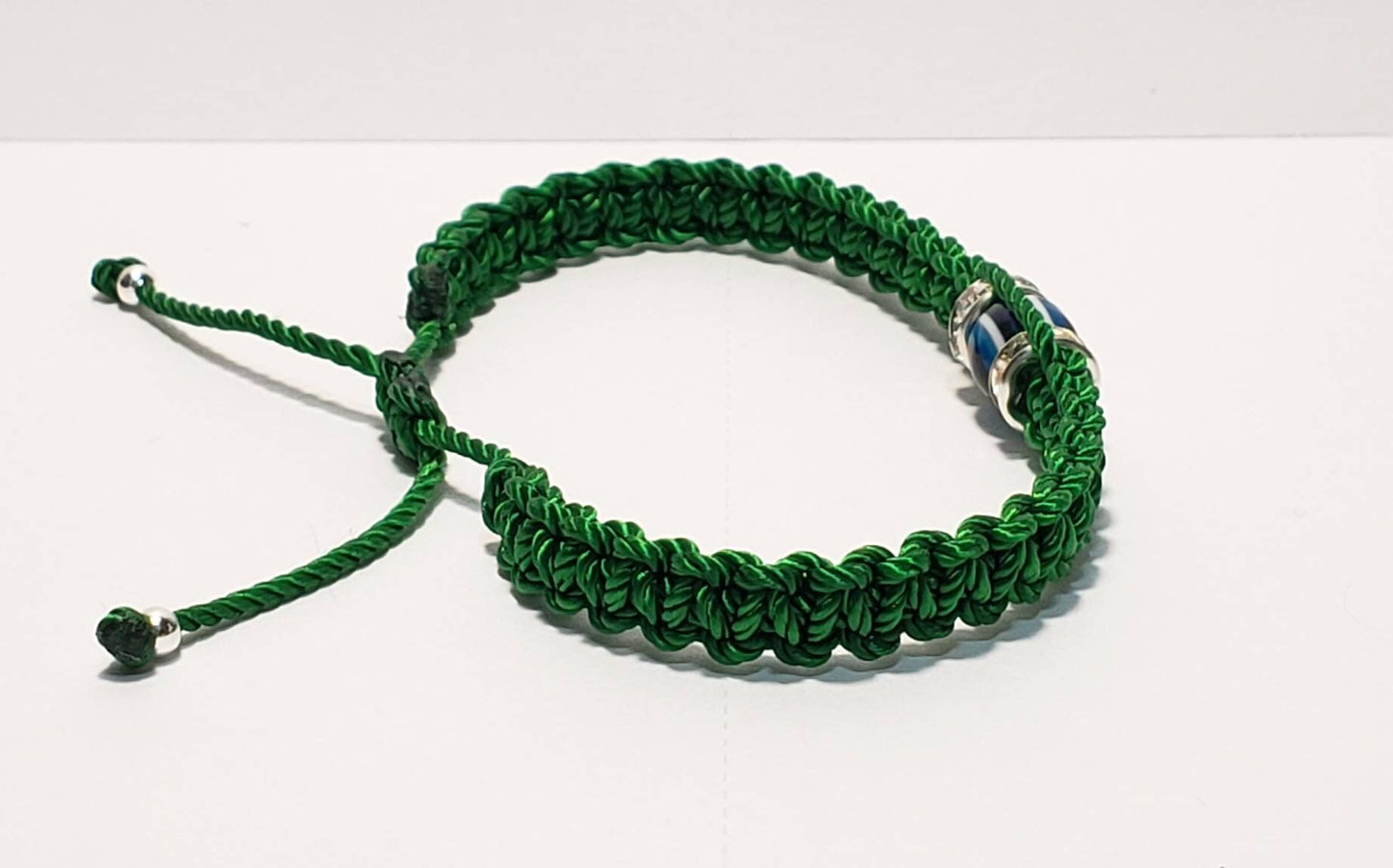 Evil eye amulet bracelet, emerald green string evil eye bracelet, evil eye wristband, evil eye protection, good luck charm, adjustable