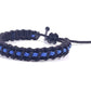 Kids size police Thin blue line bracelet -support Police wristband -braided -new -adjustable for kids