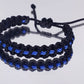 Kids size police Thin blue line bracelet -support Police wristband -braided -new -adjustable for kids