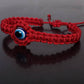 Beautiful Evil eye amulet bracelet, good luck bracelet, good luck red string wristband, evil eye protection, good luck charm, adjustable