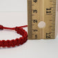 red string good luck bracelet, braided red string wristband, evil eye protection bracelet, adjustable for man and woman