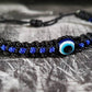 Police Thin blue line bracelet, thin blue line evil eye bracelet -support Police wristband -braided -new -adjustable for man and woman