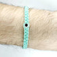 evil eye bracelet, teal color string, evil eye wristband, braided evil eye protection bracelet, adjustable, good luck charm for man & woman