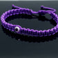 evil eye bracelet purple color string, evil eye wristband, braided evil eye protection bracelet, adjustable, good luck charm for man & woman