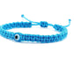 evil eye bracelet, blue string, evil eye wristband, braided evil eye protection bracelet, adjustable, good luck charm for man & woman