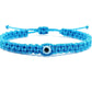 evil eye bracelet, blue string, evil eye wristband, braided evil eye protection bracelet, adjustable, good luck charm for man & woman