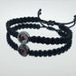 Evil eye Hematite black string good luck bracelet evil eye charm braided black string wristband evil eye protection braided bracelet