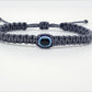 evil eye bracelet, grey string evil eye protection, evil eye amulet wristband, evil eye braided bracelet, brand new adjustable