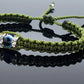 Evil eye amulet bracelet, beautiful green string evil eye bracelet, evil eye wristband, evil eye protection, good luck charm, adjustable