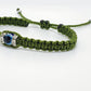 Evil eye amulet bracelet, beautiful green string evil eye bracelet, evil eye wristband, evil eye protection, good luck charm, adjustable