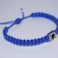 evil eye bracelet, royal blue string, evil eye wristband, braided evil eye protection bracelet, adjustable for man & woman